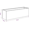 Sodo vazonas Juoda 80 x 30 x 30 cm Šaltai valcuotas plienas