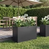 Sodo vazonas Juoda 80 x 30 x 40 cm Šaltai valcuotas plienas