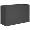 Sodo vazonas Juoda 80 x 30 x 50 cm Šaltai valcuotas plienas