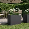 Sodo vazonas Juoda 80 x 40 x 60 cm Šaltai valcuotas plienas