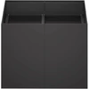 Sodo vazonas Juoda 80 x 80 x 60 cm Šaltai valcuotas plienas
