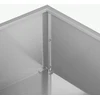 Sodo vazonas Sidabrinė 100 x 100 x 20 cm Galvanizuotas plienas