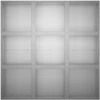 Sodo vazonas Sidabrinė 100 x 100 x 40 cm Galvanizuotas plienas