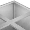 Sodo vazonas Sidabrinė 100 x 100 x 50 cm Galvanizuotas plienas