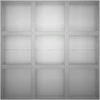 Sodo vazonas Sidabrinė 100 x 100 x 50 cm Galvanizuotas plienas