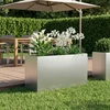 Sodo vazonas Sidabrinė 100 x 30 x 40 cm Galvanizuotas plienas