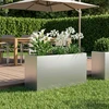 Sodo vazonas Sidabrinė 100 x 30 x 40 cm Galvanizuotas plienas