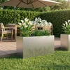 Sodo vazonas Sidabrinė 100 x 30 x 49 cm Galvanizuotas plienas