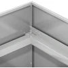 Sodo vazonas Sidabrinė 120 x 40 x 60 cm Galvanizuotas plienas