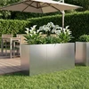 Sodo vazonas Sidabrinė 120 x 40 x 60 cm Galvanizuotas plienas