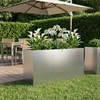 Sodo vazonas Sidabrinė 120 x 40 x 60 cm Galvanizuotas plienas