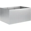 Sodo vazonas Sidabrinė 120 x 80 x 60 cm Galvanizuotas plienas