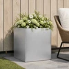 Sodo vazonas Sidabrinė 25 x 25 x 25 cm Galvanizuotas plienas