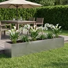 Sodo vazonas Sidabrinė 360 x 80 x 60 cm Galvanizuotas plienas