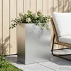 Sodo vazonas Sidabrinė 40 x 20 x 50 cm Galvanizuotas plienas