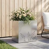 Sodo vazonas Sidabrinė 50 x 30 x 49 cm Galvanizuotas plienas
