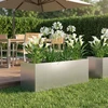 Sodo vazonas Sidabrinė 60 x 20 x 20 cm Galvanizuotas plienas