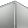 Sodo vazonas Sidabrinė 60 x 30 x 40 cm Galvanizuotas plienas