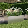 Sodo vazonas Sidabrinė 80 x 30 x 30 cm Galvanizuotas plienas