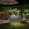 Sodo vazonas Sidabrinė 80 x 30 x 49 cm Galvanizuotas plienas