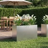 Sodo vazonas Sidabrinė 80 x 30 x 50 cm Galvanizuotas plienas