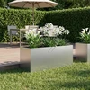 Sodo vazonas Sidabrinė 80 x 40 x 40 cm Galvanizuotas plienas
