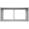 Sodo vazonas Sidabrinė 80 x 40 x 60 cm Galvanizuotas plienas