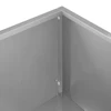Sodo vazonas Sidabrinė 80 x 40 x 60 cm Galvanizuotas plienas