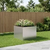 Sodo vazonas Sidabrinė 80 x 80 x 60 cm Galvanizuotas plienas