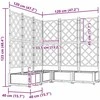 Sodo vazonas 5 pcs Ruda 120 x 120 x 125,5 cm Plastmasė