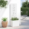Sodo privatumo ekranas „Fretwork“ Balta 50 x 150 cm