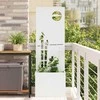 Sodo privatumo ekranas „Fretwork“ Balta 50 x 32 x 150 cm