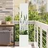 Sodo privatumo ekranas „Fretwork“ Balta 32 x 32 x 150 cm