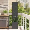 Sodo privatumo ekranas „Fretwork“ Juoda 32 x 32 x 150 cm