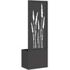 Sodo privatumo ekranas „Fretwork“ Juoda 50 x 150 cm