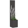 Sodo privatumo ekranas „Fretwork“ Juoda 32 x 32 x 150 cm