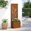 Sodo privatumo ekranas „Fretwork“ Rūdijanti 50 x 32 x 150 cm