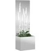 Sodo privatumo ekranas „Fretwork“ Sidabro 50 x 150 cm
