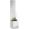 Sodo privatumo ekranas „Fretwork“ Sidabro 32 x 32 x 150 cm
