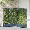 Sodo vazonas 5 pcs Pilka 120 x 120 x 125,5 cm Plastmasė