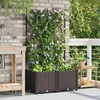 Sodo vazonas 2 vnt. Ruda 80 x 40 x 143 cm PP