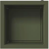 Sodo vazonas su LED 2 vnt. Alyvuogių žalia 40 x 40 x 40 cm