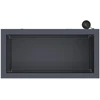 Sodo vazonas su LED 2 vnt. Antracitas 30 x 60 x 30 cm Plienas