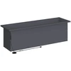 Sodo vazonas su LED 2 vnt. Antracitas 30 x 100 x 30 cm Plienas