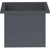 Sodo vazonas su LED 2 vnt. Antracitas 30 x 40 x 30 cm Plienas