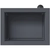 Sodo vazonas su LED 2 vnt. Antracitas 30 x 40 x 30 cm Plienas