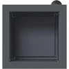Sodo vazonas su LED 2 vnt. Antracitas 30 x 30 x 30 cm Plienas