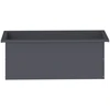 Sodo vazonas su LED 2 vnt. Antracitas 30 x 80 x 30 cm Plienas