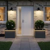 Sodo vazonas su LED 2 vnt. Antracitas 40 x 60 x 40 cm Plienas