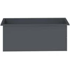 Sodo vazonas su LED 2 vnt. Antracitas 40 x 100 x 40 cm Plienas